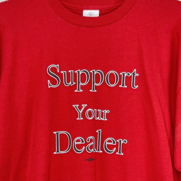 VTG ALORE Mens 2XL Red Short Sleeve T-Shirt Graphic tee - Picture 5 of 13